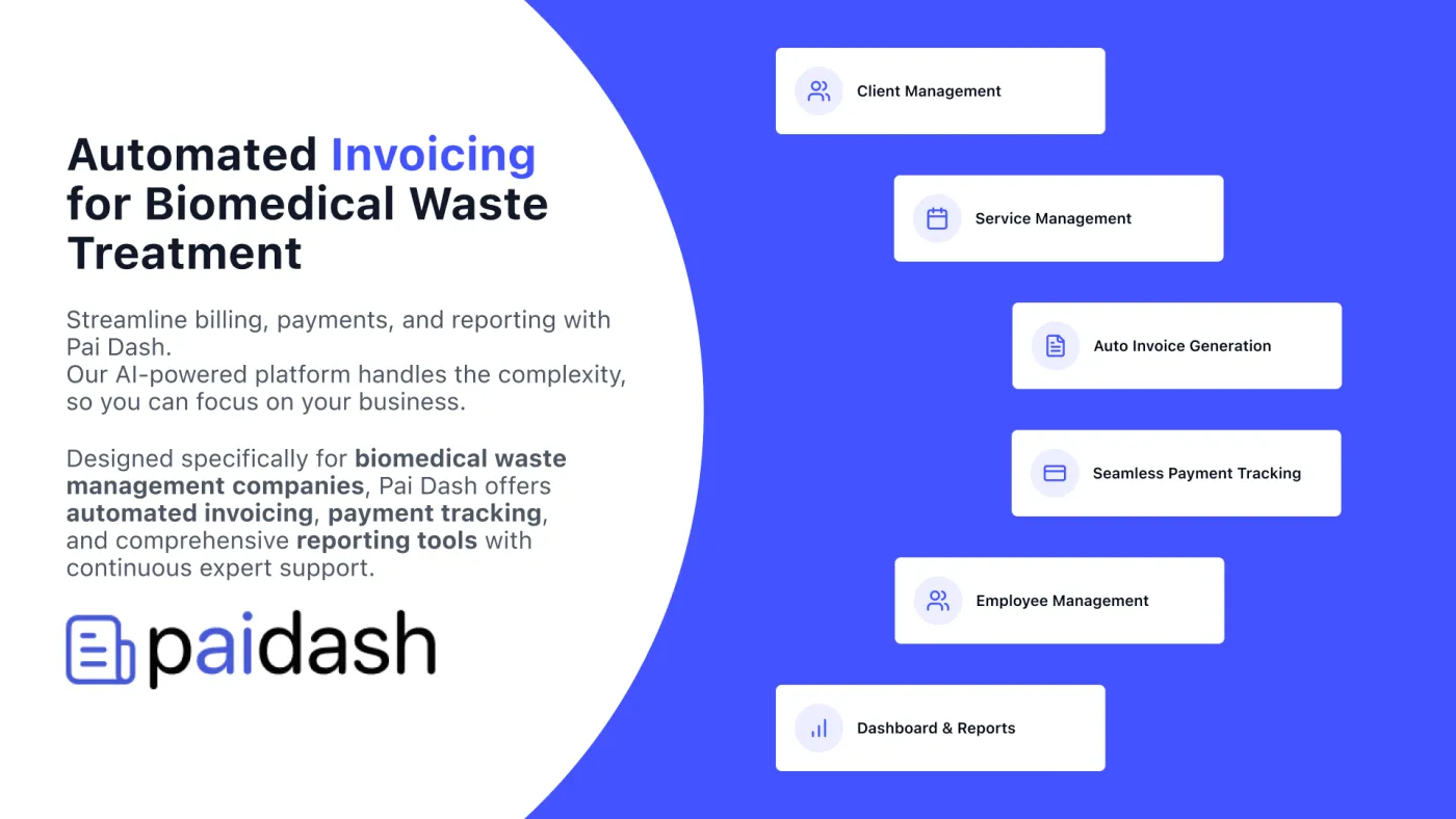 PaiDash — Biomedical Waste Auto-Invoicing